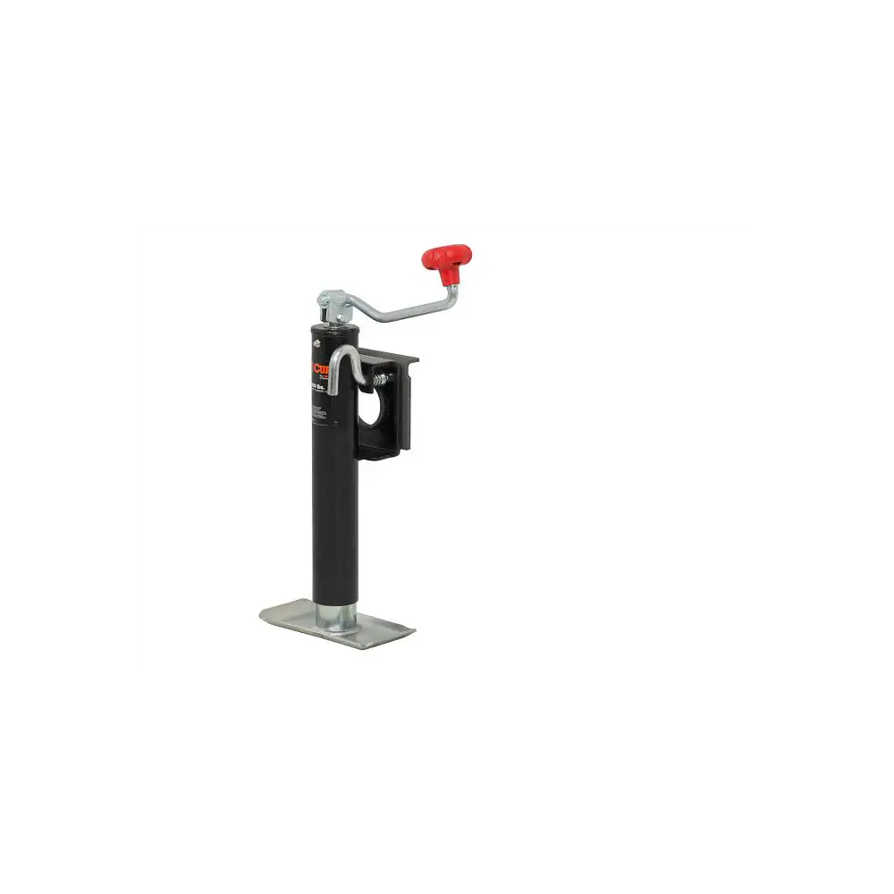 Weld-On Bracket Mount Swivel Jack, 10" Lift, Top Wind, Black, 2K - 28301